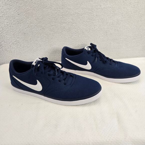 Nike SB Solarsoft Check Mens Size 14 Blue Canvas Low Top Shoes Skate 843896-400 - Picture 1 of 11